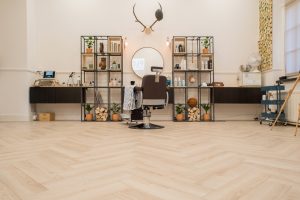 Floer Herringbone Laminate - Creme Oak