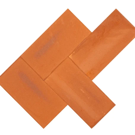 Floer-Terracotta-Tile-Roja-Herringbone-machine made-herringbone-pattern