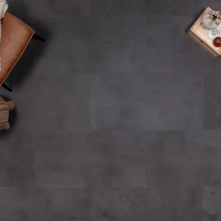 Floer-Tile_Rigid_Click-Vinyl-Concrete-Look-Black-