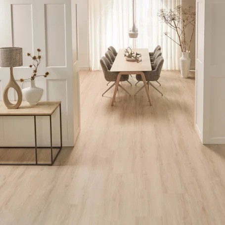 Floer Country House Rigid Click Vinyl Cream Oak living room