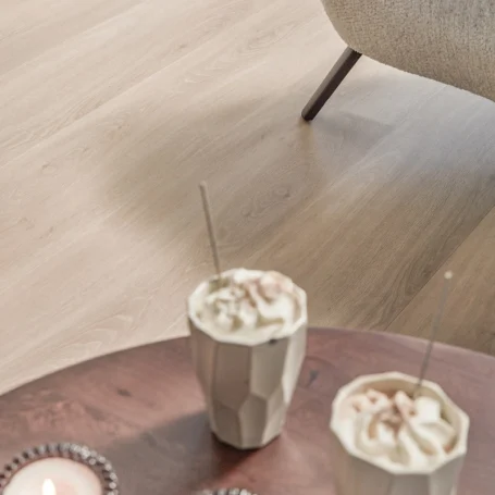 Floer Village Vinyl Casares Cream White Oak living room