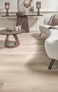 Floer Village Vinyl – Casares Cream White Oak living room