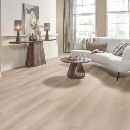 Floer Village Vinyl Casares Cream White Oak living room