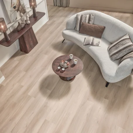 Floer Village Vinyl Casares Cream White Oak living room