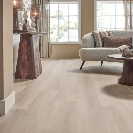 Floer Village Vinyl Casares Cream White Oak living room